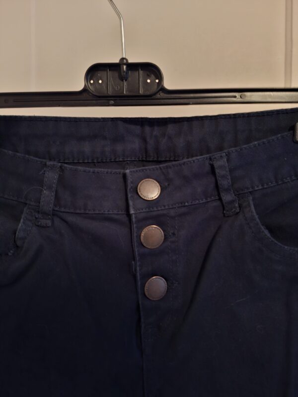 WE donkerblauwe denim broek maat 28