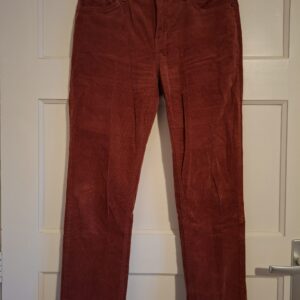 Esprit donkerrode ribbroek slim fit maat 28