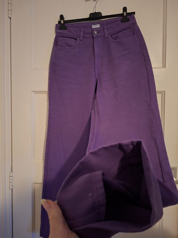 KIABI Paarse Wide Leg Broek Maat 36 - Korter Gemaakt