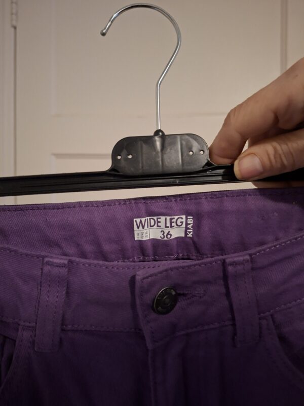 KIABI Paarse Wide Leg Broek Maat 36 - Korter Gemaakt