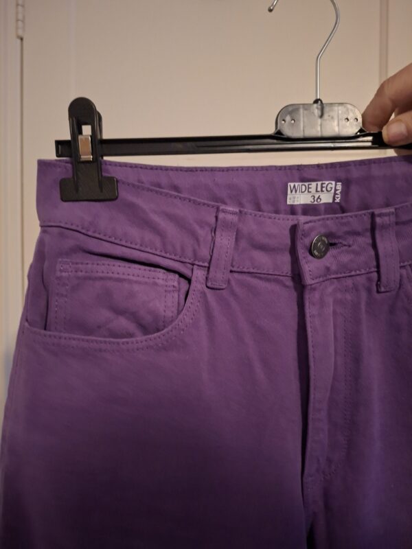 KIABI Paarse Wide Leg Broek Maat 36 - Korter Gemaakt