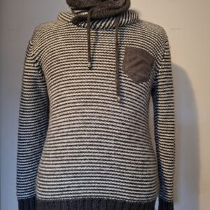 Arya Boy gestreepte trui met capuchon maat M