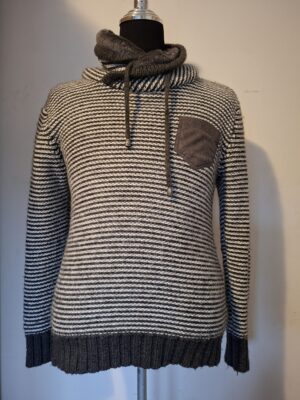 Arya Boy gestreepte trui met capuchon maat M