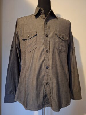 Larusso Raw Style overhemd grijs maat L
