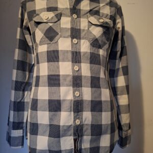 America Today geruit overhemd zwart wit maat M