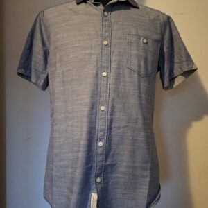 Mexx korte mouw overhemd blauw grijs maat M