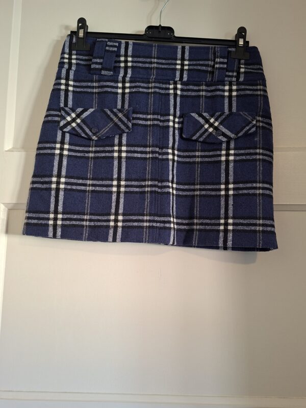 Pescara dames minirok Schots ruit blauw maat 36