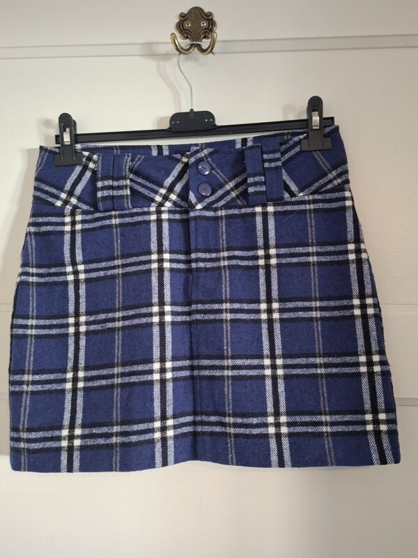 Pescara dames minirok Schots ruit blauw maat 36