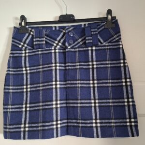 Pescara dames minirok Schots ruit blauw maat 36