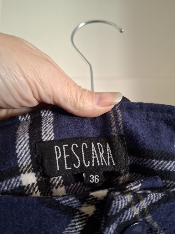 Pescara dames minirok Schots ruit blauw maat 36