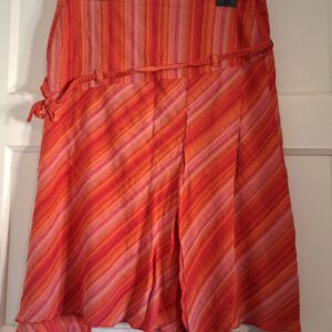 Expresso dames rok gestreept rood oranje maat 38