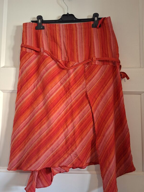 Expresso dames rok gestreept rood oranje maat 38
