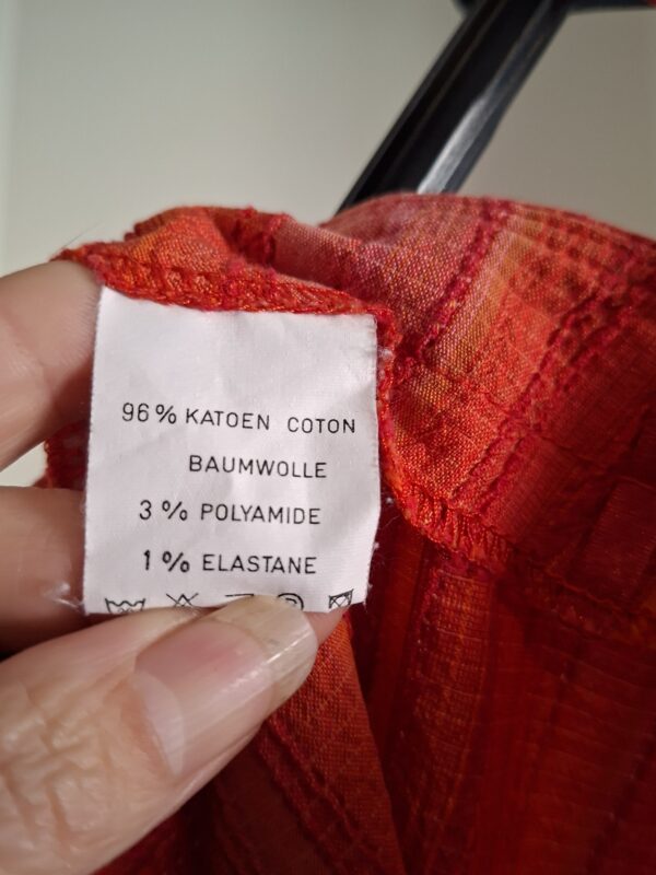 Expresso dames rok gestreept rood oranje maat 38