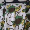 Dames rok retro bloemenprint groen geel wit