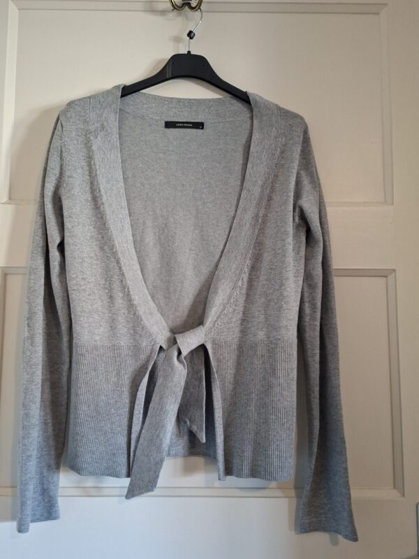 Vero Moda dames vest grijs met strik maat M