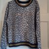 ENJOY dames sweater leopard print grijs maat M