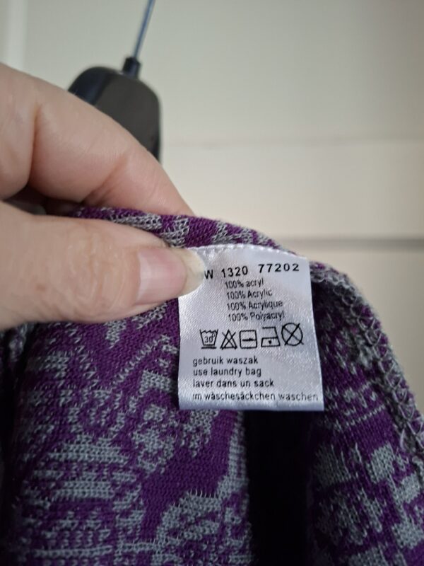 20260131_140157 DIDI dames tuniek paars grijs met gouden details maat S NIEUW