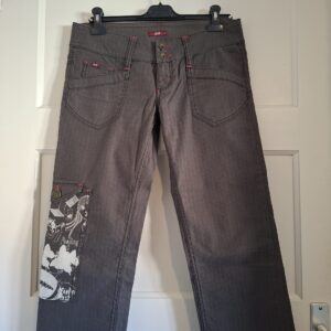 XX by Mexx dames jeans grijs met graffiti print maat 38