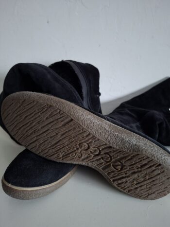 Winterlaarzen Zwart Ecco Suède Wol Voering Maat 41