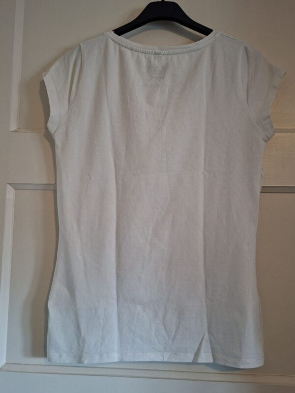 Royal Chicks dames T-shirt wit bloemen vlinders maat M