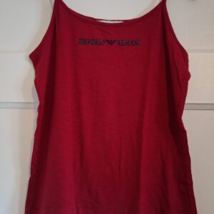 Bundel 2 topjes Emporio Armani rood en ENJOY groen maat M