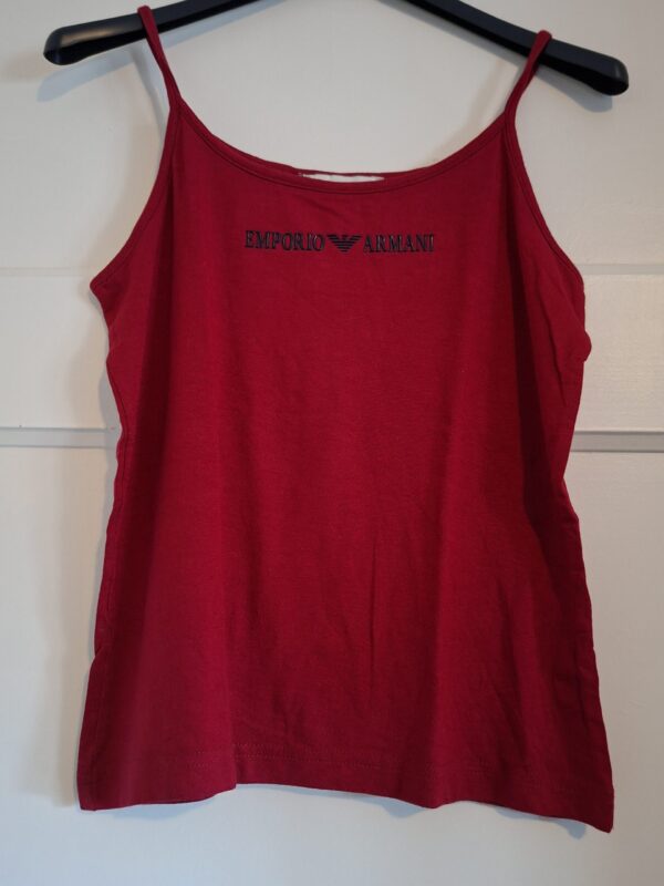 Bundel 2 topjes Emporio Armani rood en ENJOY groen maat M