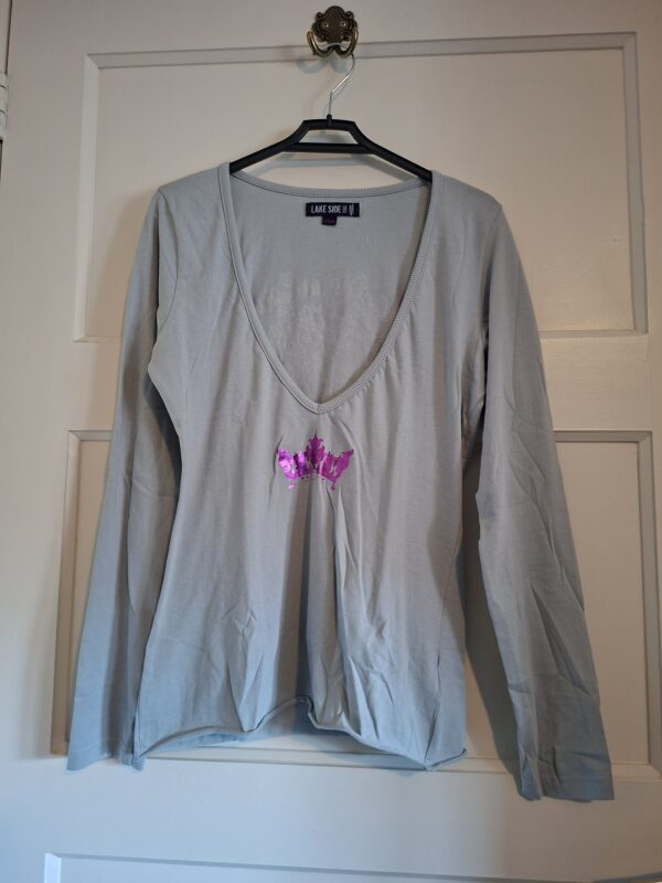 Lake Side Young dames longsleeve Victorian Art girl grijs maat M