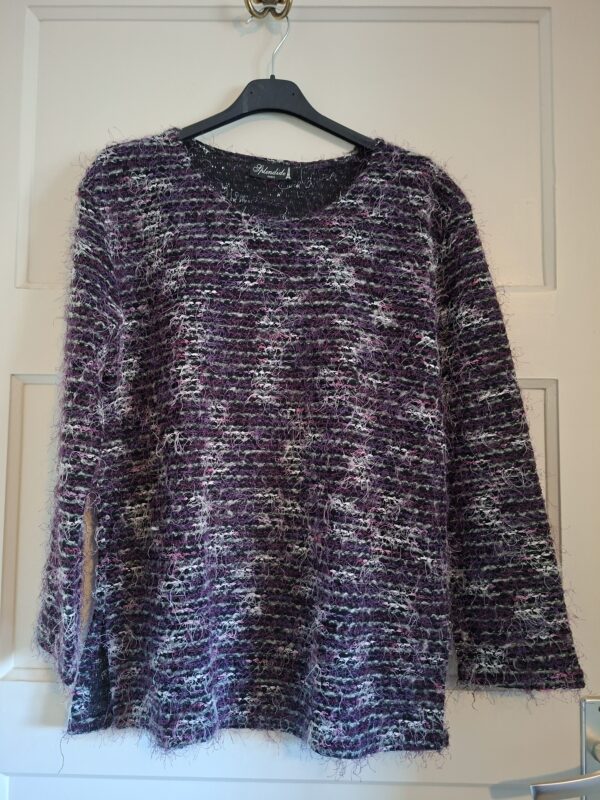 Splendide Paris dames trui fluffy paars roze maat S