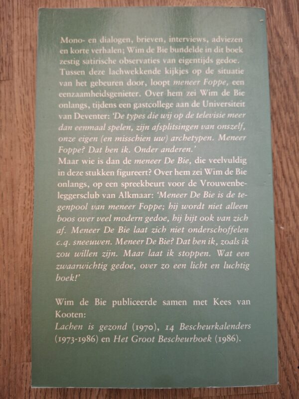 Wim de Bie - Meneer Foppe en het gedoe