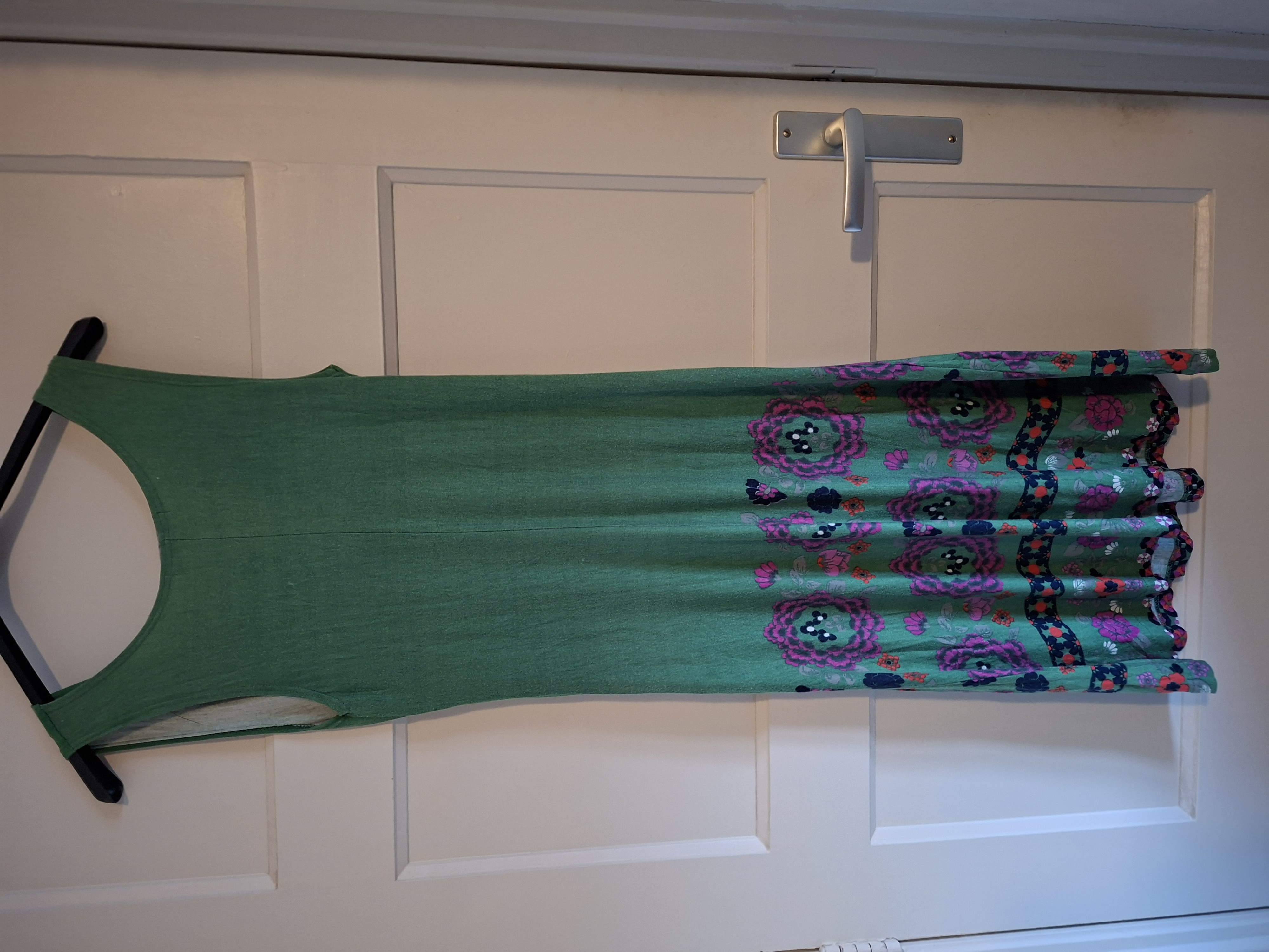 Mamalicious jurk groen bloemenprint maat M