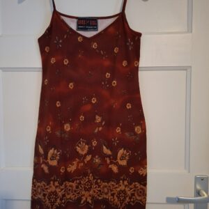 Bomb Girl jurk bordeaux bloemenprint maat S
