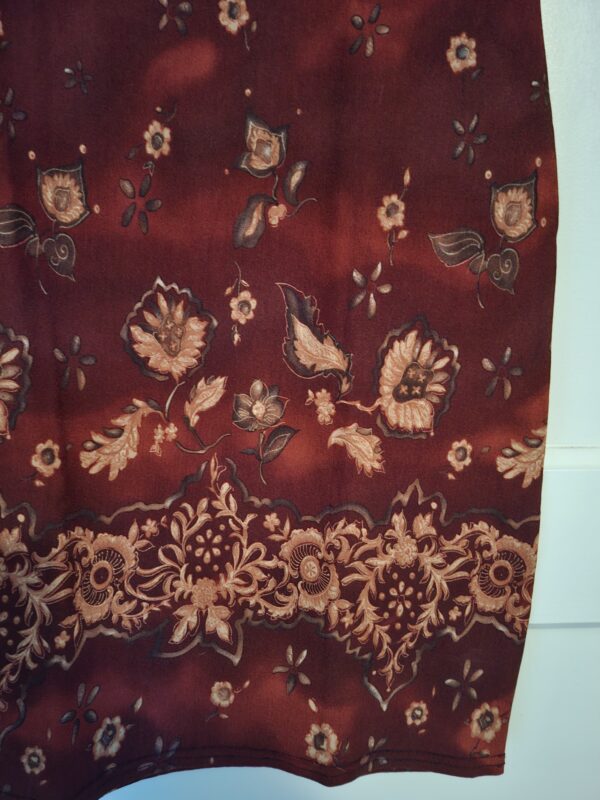 Bomb Girl jurk bordeaux bloemenprint maat S