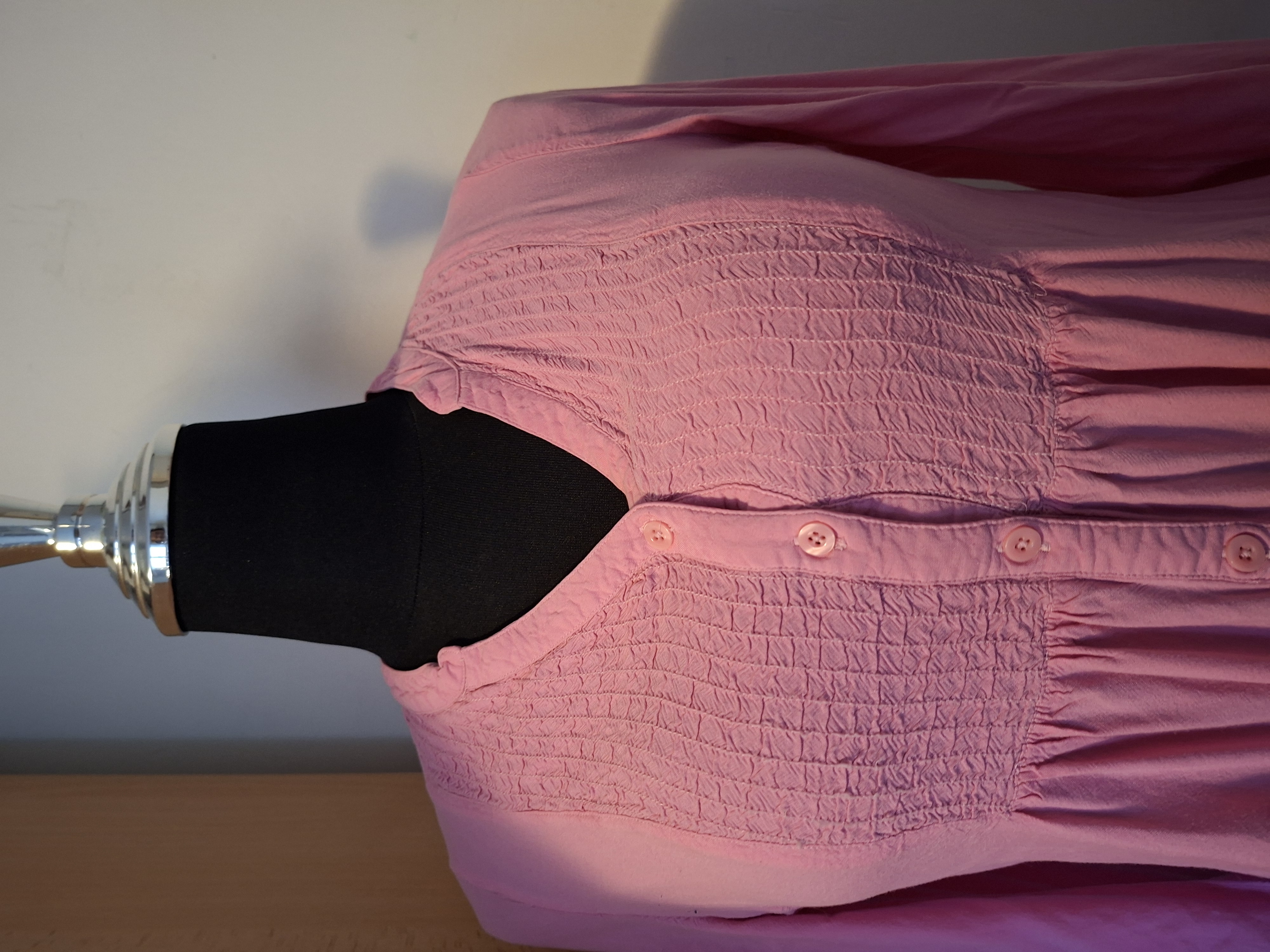 Atmosphere roze blouse met smockwerk maat 42