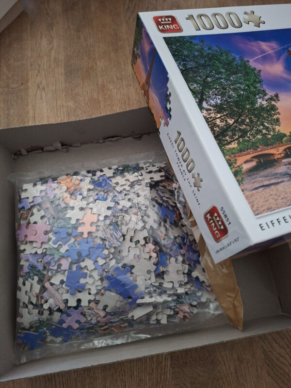 King Puzzel 1000 stukjes - Eiffel Tower at the Seine, France (City Collection)