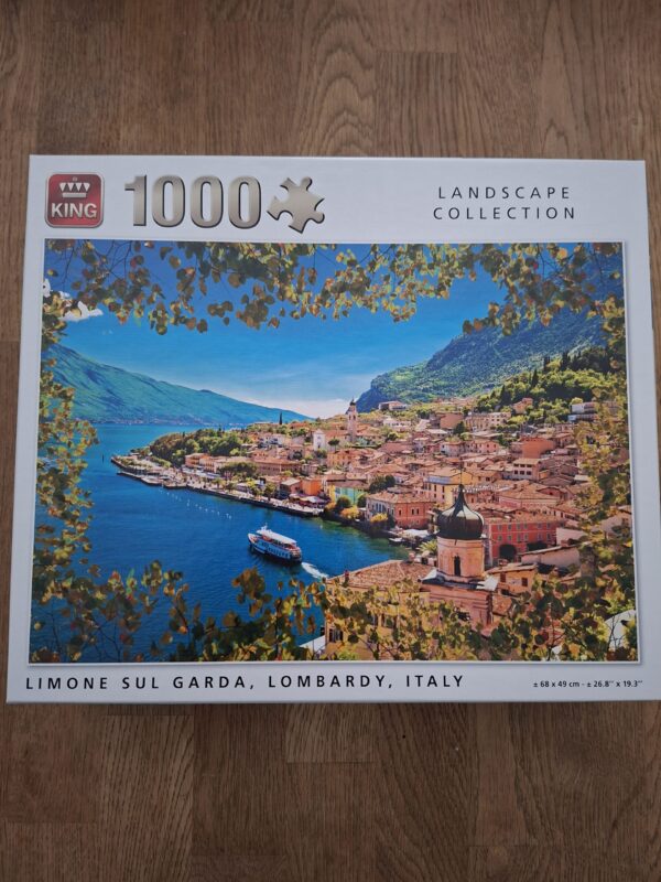 King Puzzel 1000 stukjes - Limone sul Garda, Lombardy, Italy (Landscape Collection)