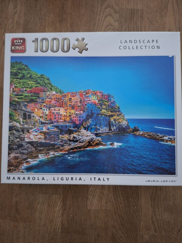 King Puzzel 1000 stukjes - Manarola, Liguria, Italy (Landscape Collection)
