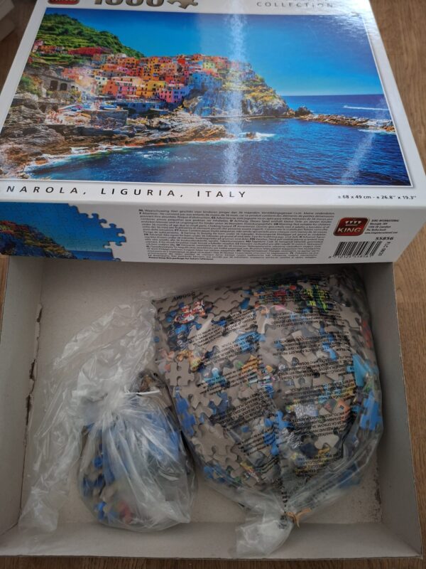 King Puzzel 1000 stukjes - Manarola, Liguria, Italy (Landscape Collection)