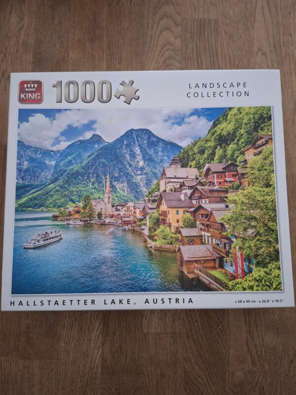 King Puzzel 1000 stukjes - Hallstaetter Lake, Austria (Landscape Collection)