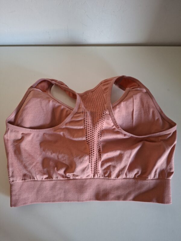 Sportieve BH met padding roze/koraal maat S