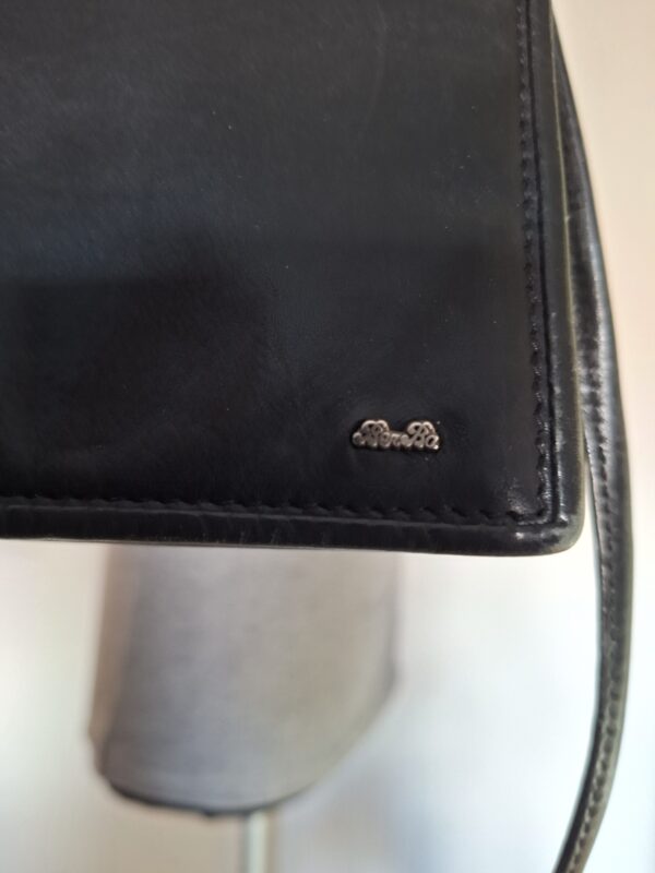 Berba zwart leren crossbody tas