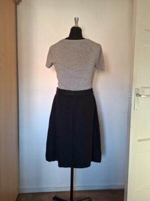 BPC Bonprix Collection zwarte ribgebreide rok maat 48/50