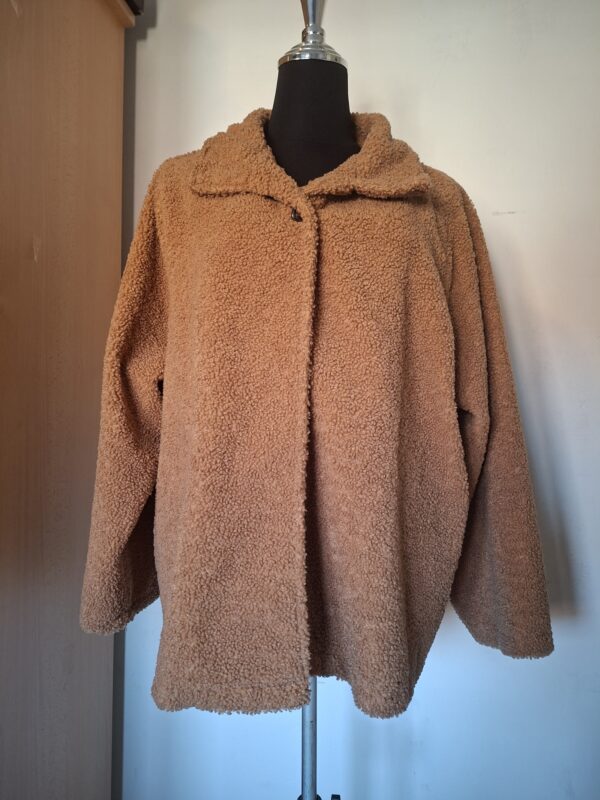 Teddy vest camel - Maat 52