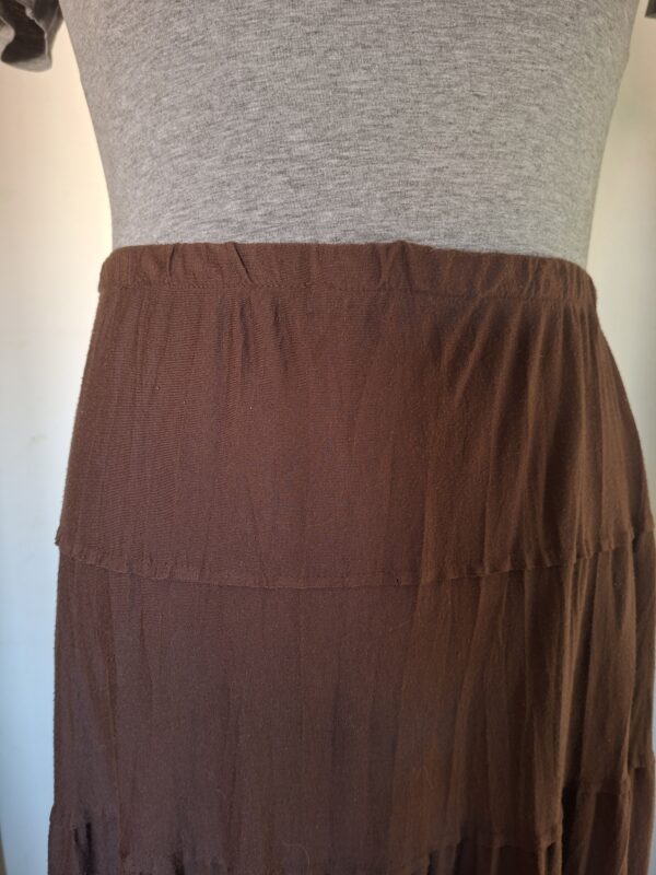 Essentials Casual lange rok met lagen - Maat 42