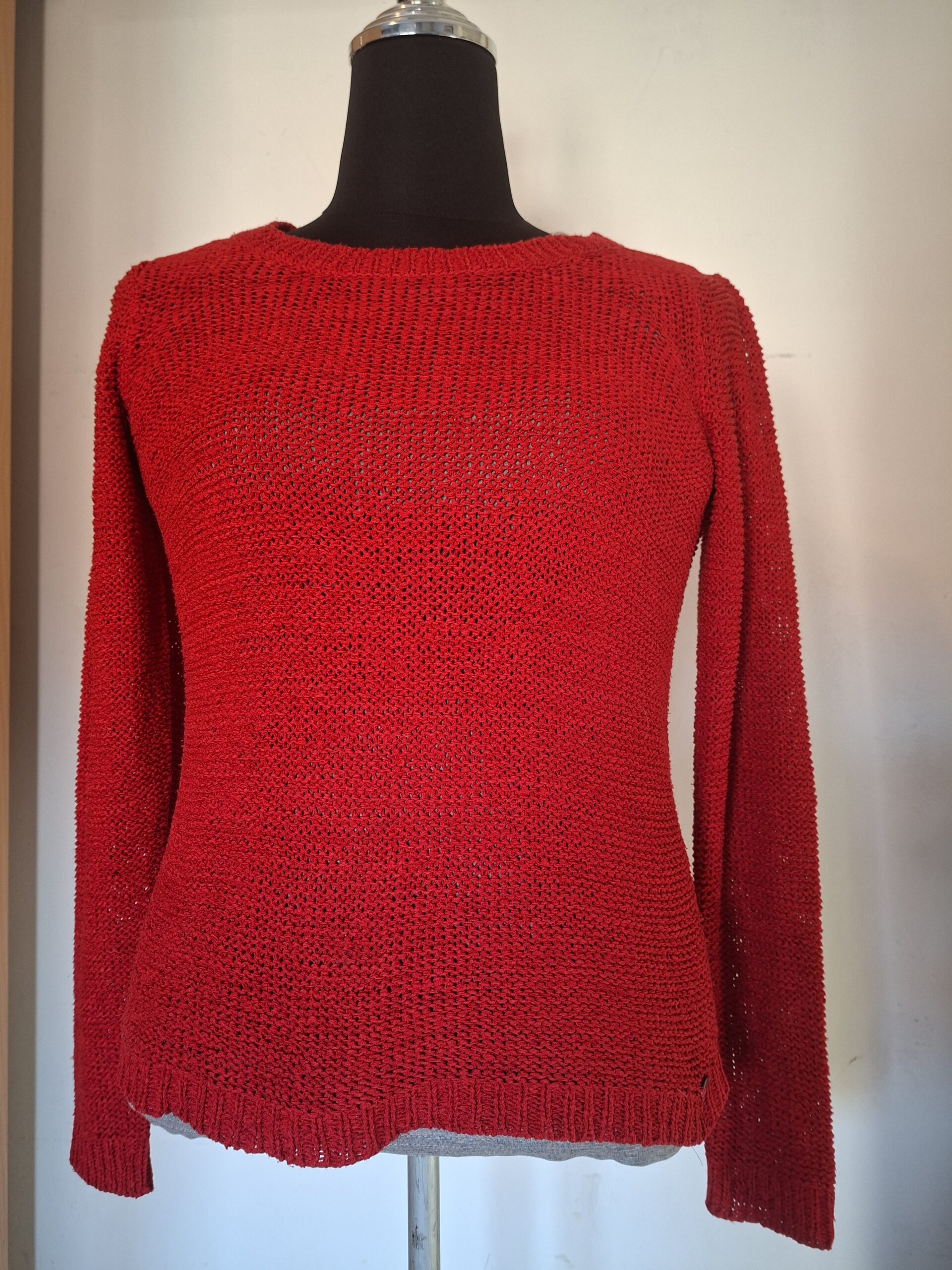 Only rode gebreide trui maat M