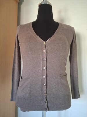 Zara taupe vest met knoopjes maat M