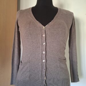 Zara taupe vest met knoopjes maat M