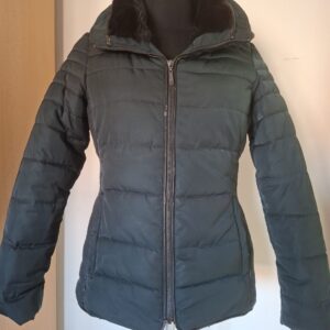 Camaïeu gewatteerde winterjas groen/blauw maat 40