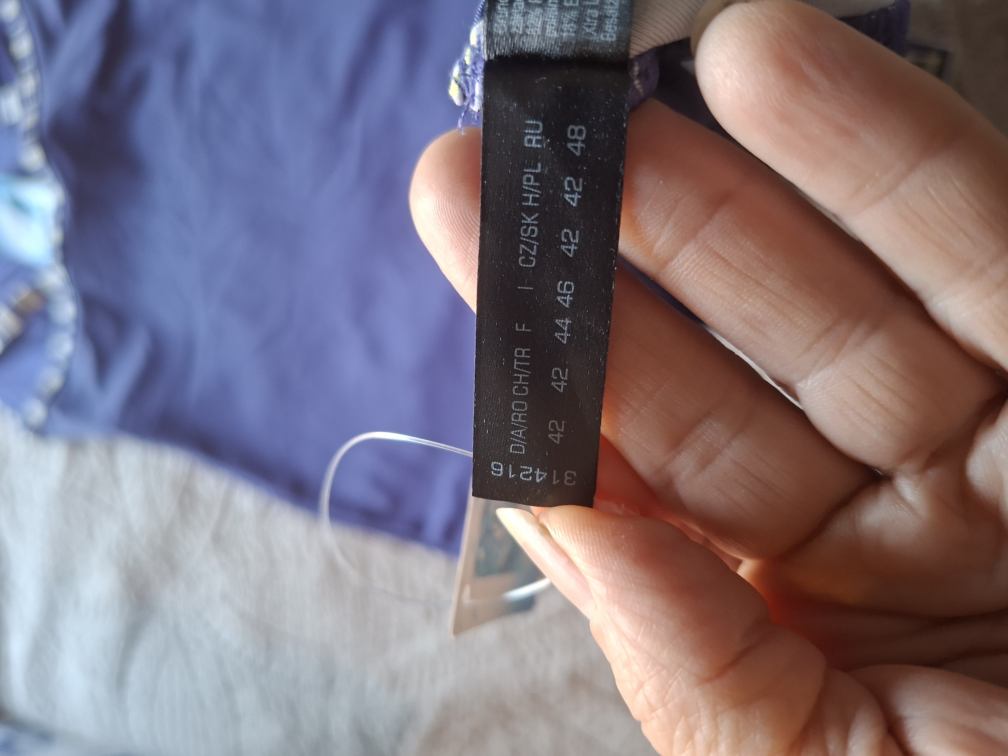 Lycra Xtra Life blauwe tankini maat 42/F