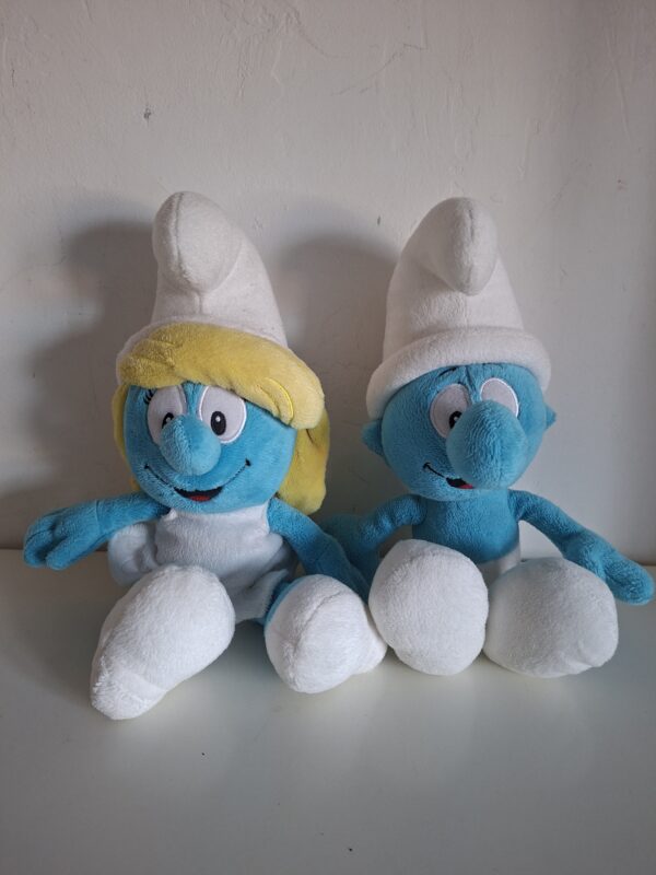 20260208_145402 Smurfen knuffels set (2 stuks)