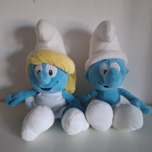 Smurfen knuffels set (2 stuks)